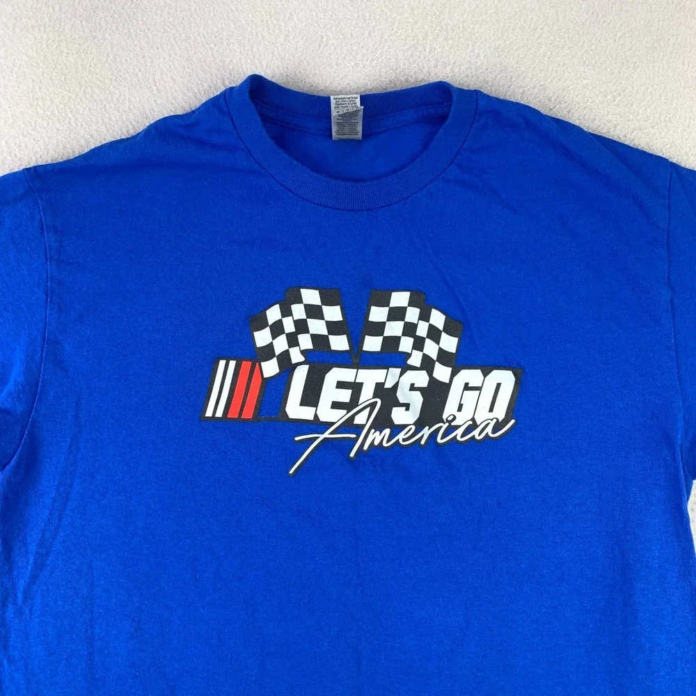 Turning Point USA America Fest T-Shirt Mens M Blue Graphic Short Sleeve